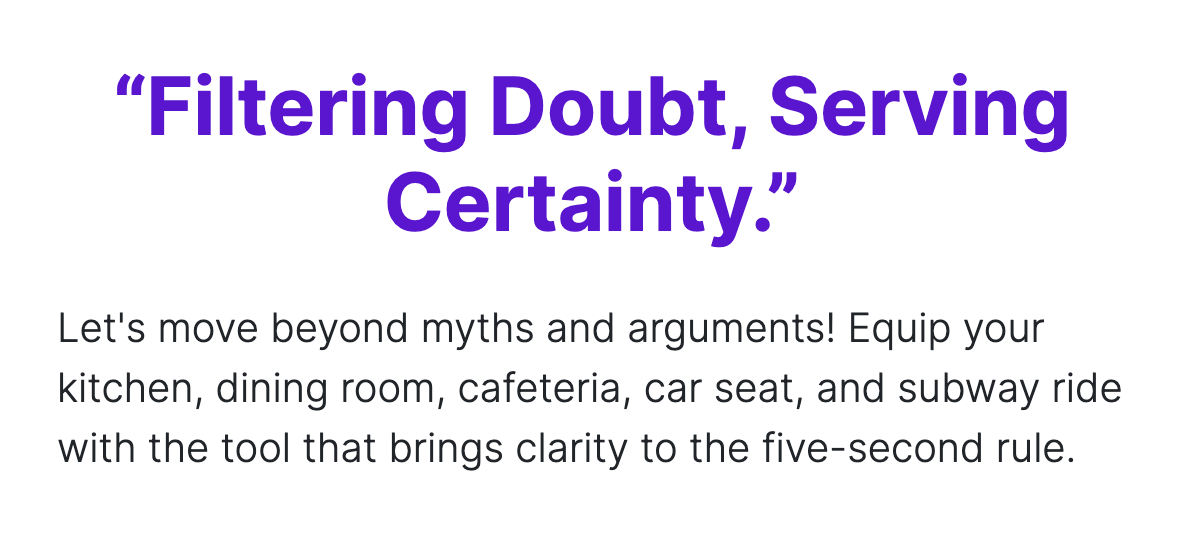 The Five-Second Rule Filter! screenshot